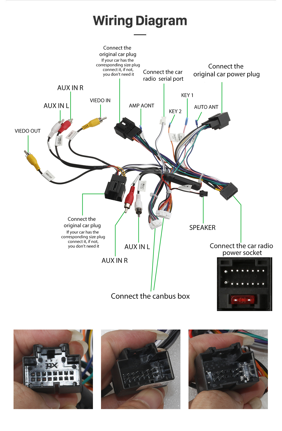 Seicane Android 13.0 9 Zoll GPS-Navigationssystem radio für 2007-2012 GMC Yukon / Acadia / Tahoe Chevy Chevrolet Tahoe / Suburban Buick Enklave mit HD Touchscreen Bluetooth Unterstützung OBD2 Carplay