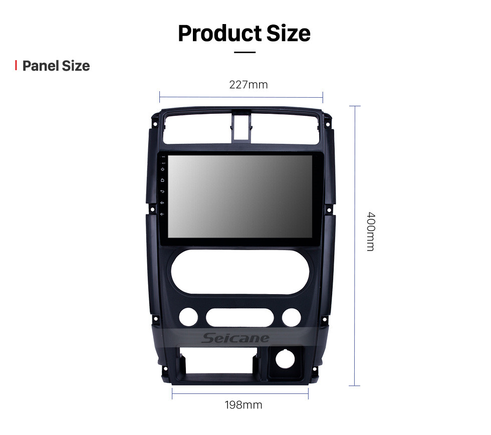 Seicane Android 10.0 9 polegadas HD Touchscreen GPS Rádio de Navegação para 2007-2012 Suzuki Jimny com Bluetooth WIFI USB AUX suporte Carplay DVR SWC
