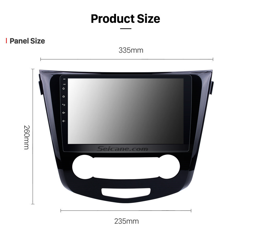 Seicane 10.1 polegada 2012 2013 2014 2015 2016 2017 Nissan Qashqai Android 10.0 Rádio GPS Navegação Suporte Bluetooth USB WIFI 1080P Vídeo Espelho Link DVR Câmera Retrovisor