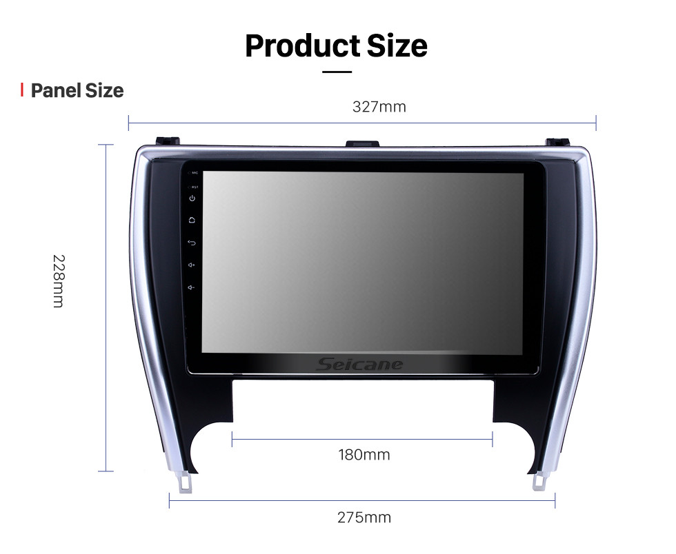 Seicane Radio de navegación GPS Android 10.0 con pantalla táctil HD de 10.1 pulgadas para 2015 Toyota Camry version versión América） con soporte Bluetooth Carplay TPMS