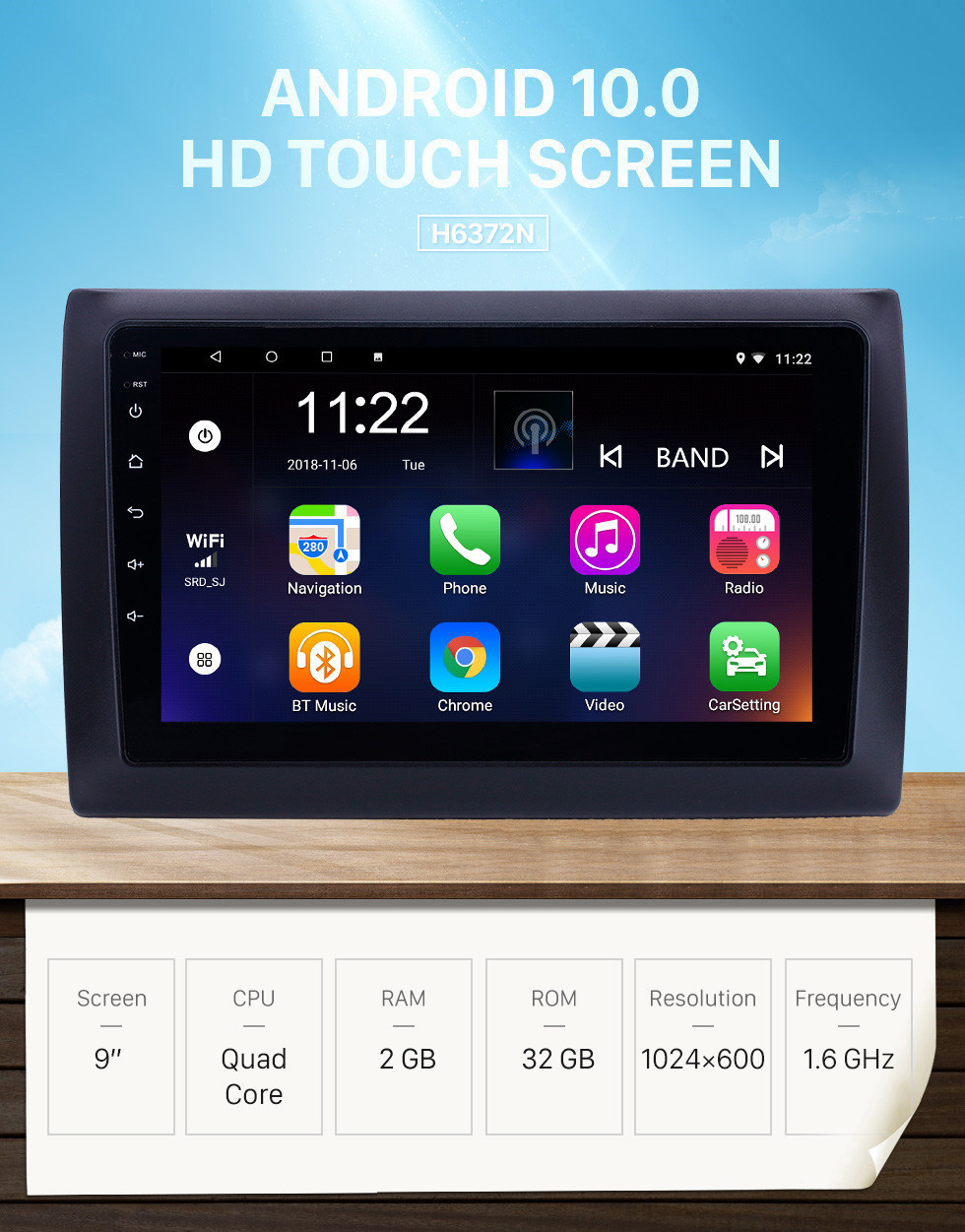 Seicane 2010 Fiat Stilo Android 10.0 Pantalla táctil HD 9 pulgadas AUX Bluetooth WIFI USB Navegación GPS Soporte de radio OBD2 SWC Carplay DVR Seicane 2010 Fiat Stilo Android 10.0 Pantalla táctil HD 9 pulgadas AUX Bluetooth WIFI USB Navegación GPS Soporte de radio OBD2 SWC Carplay DVR