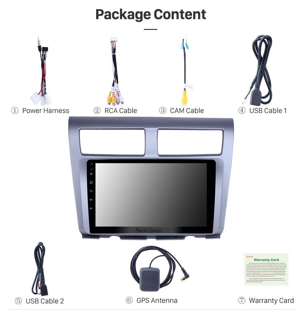 Seicane Radio de navegación GPS Android 10.0 de 9 pulgadas para Proton Myvi 2012-2014 con pantalla táctil HD Bluetooth WIFI compatible Carplay TPMS