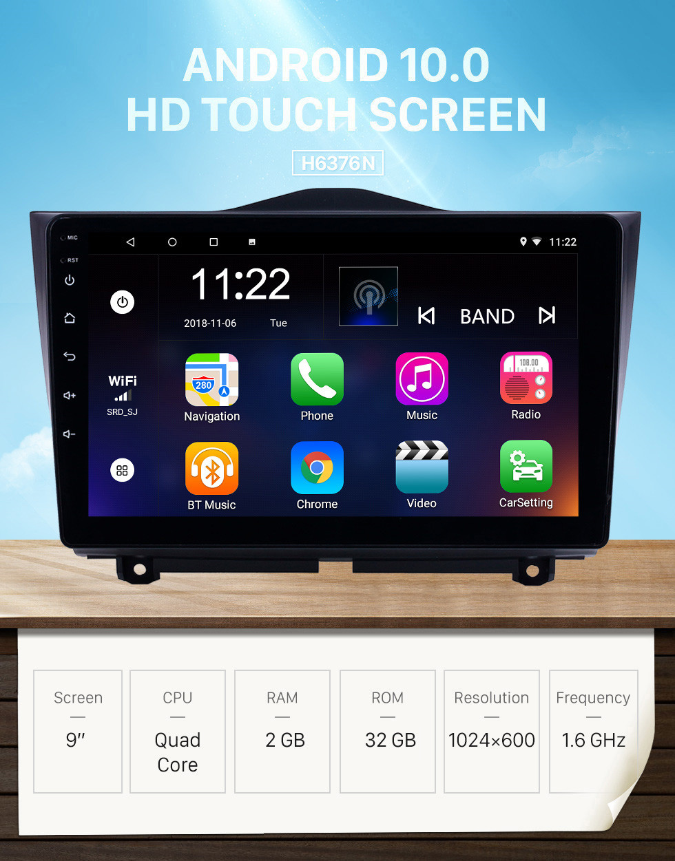 Seicane HD сенсорный экран 9-дюймовый Android 10.0 GPS-навигация Радио для Lada Granta 2018 года с поддержкой Bluetooth AUX WIFI Carplay DAB + DVR OBD Seicane HD сенсорный экран 9-дюймовый Android 10.0 GPS-навигация Радио для Lada Granta 2018 года с поддержкой Bluetooth AUX WIFI Carplay DAB + DVR OBD