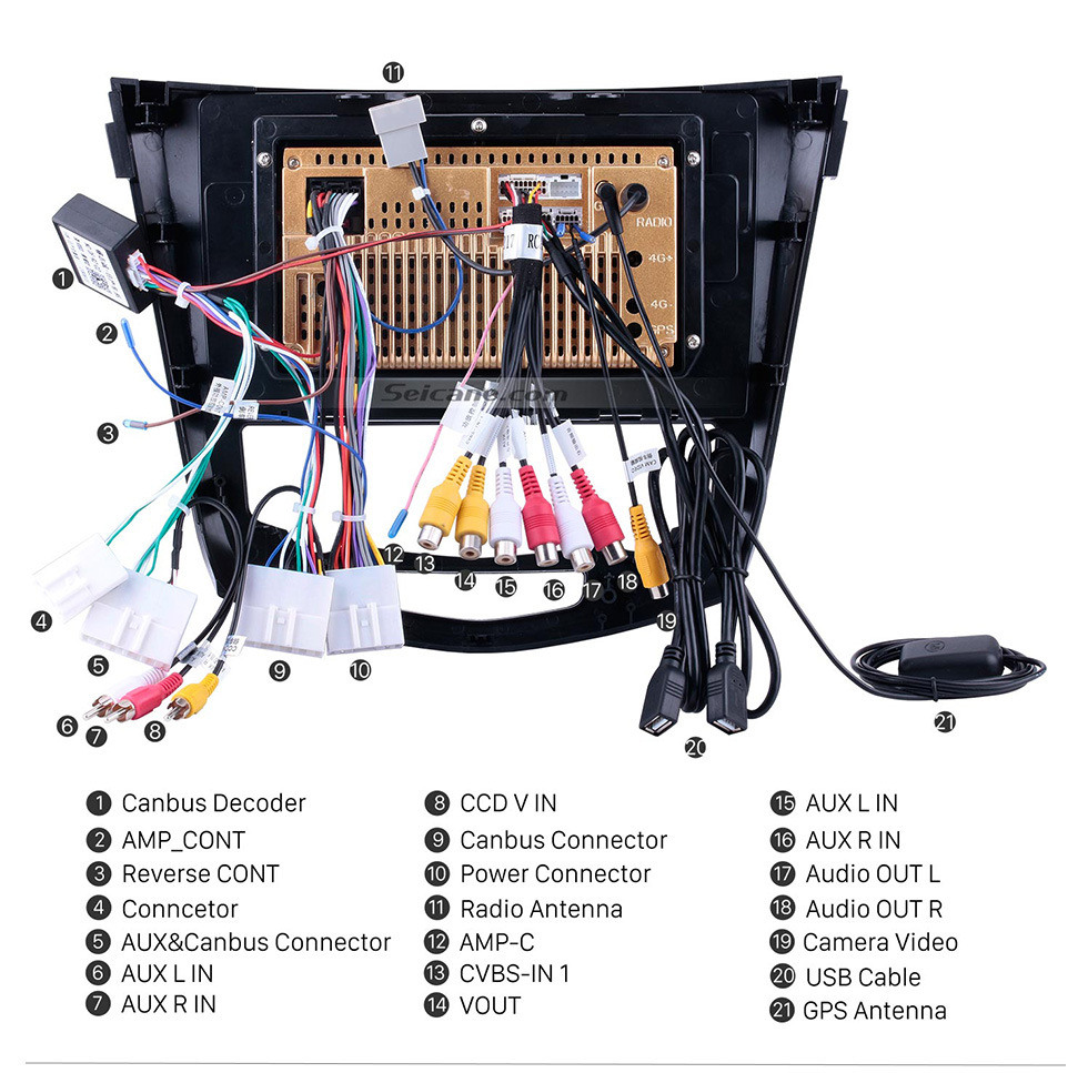 Seicane 10,1 Zoll Android 10.0 2014 Nissan QashQai X-Trail Radio Bluetooth Aftermarket OEM GPS System WiFi TV Mirror Link USB SD Auto A/V Rückfahrkamera