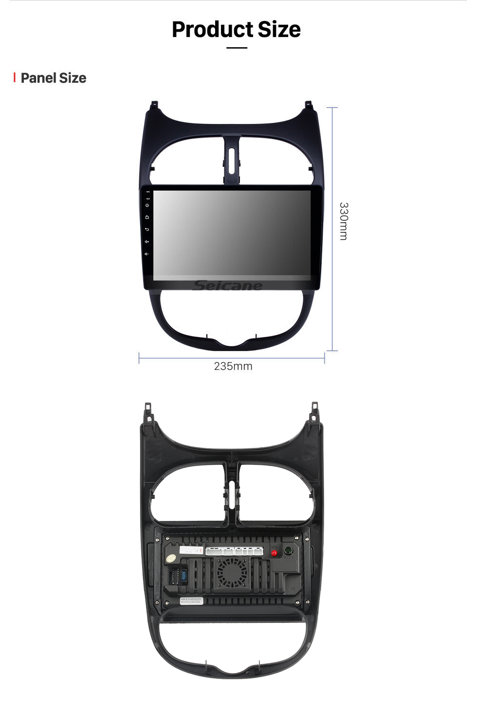 Radio navigation PEUGEOT 206 2001-2016 Android 11 Carplay GPS – Multigenus