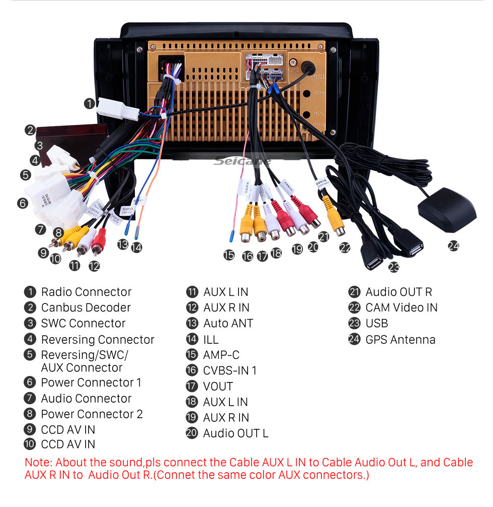 Seicane Android 10.0 Radio de navegación GPS con pantalla táctil HD de 9 pulgadas para Toyota Allion 2007-2015 con soporte Bluetooth USB AUX Carplay DVR SWC