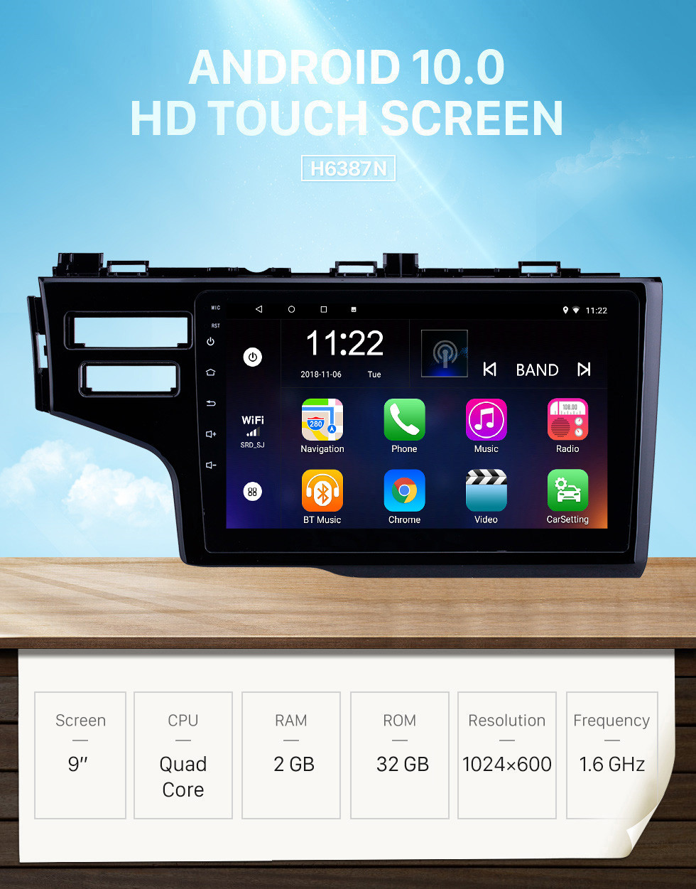 Seicane OEM 9 inch Android 10.0 Radio for 2013-2015 Honda Fit LHD Bluetooth HD Touchscreen GPS Navigation support Carplay Rear camera Seicane OEM 9 inch Android 10.0 Radio for 2013-2015 Honda Fit LHD Bluetooth HD Touchscreen GPS Navigation support Carplay Rear camera