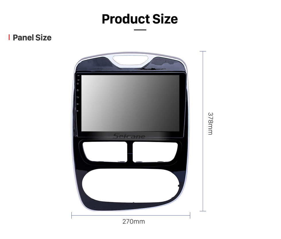 Seicane Radio de navegación GPS Android 10.0 de 10.1 pulgadas para 2012-2016 Renault Clio Digital / Analógico con pantalla táctil HD Soporte Bluetooth Carplay OBD2