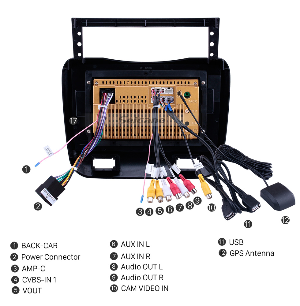 Seicane Para 2014 JAC Heyue A30 Radio Android 10.0 HD Pantalla táctil Sistema de navegación GPS de 9 pulgadas con soporte WIFI Bluetooth Carplay DVR