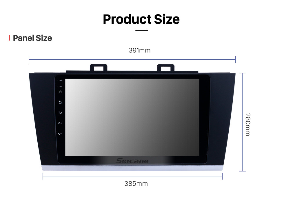 Seicane 9 pouces Android 10.0 Radio de navigation GPS pour 2015-2018 Subaru Legacy Avec HD écran tactile Bluetooth support Carplay caméra arrière