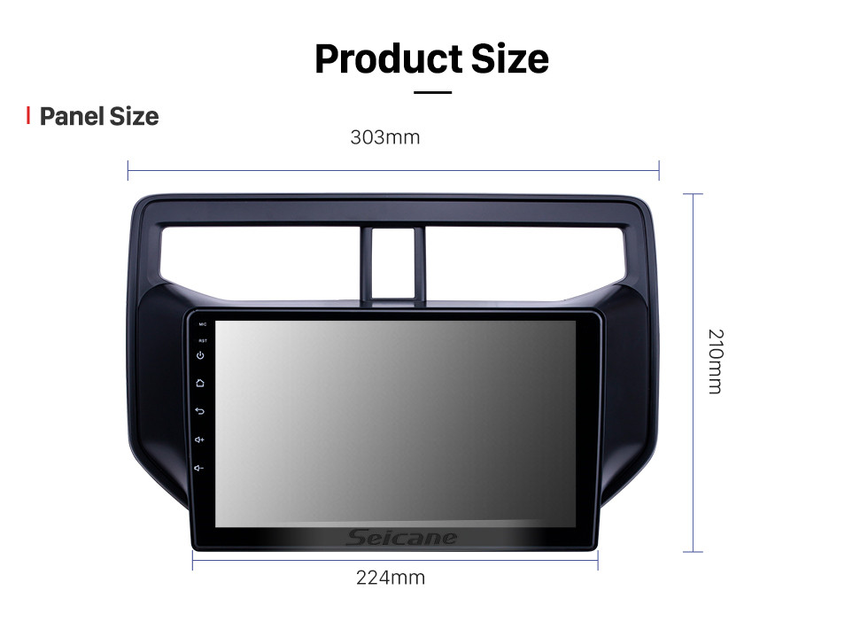 Seicane Android 10.0 9 polegadas HD Touchscreen GPS Rádio de Navegação para 2010-2019 Toyota Rush com Bluetooth WIFI suporte Carplay DVR OBD2