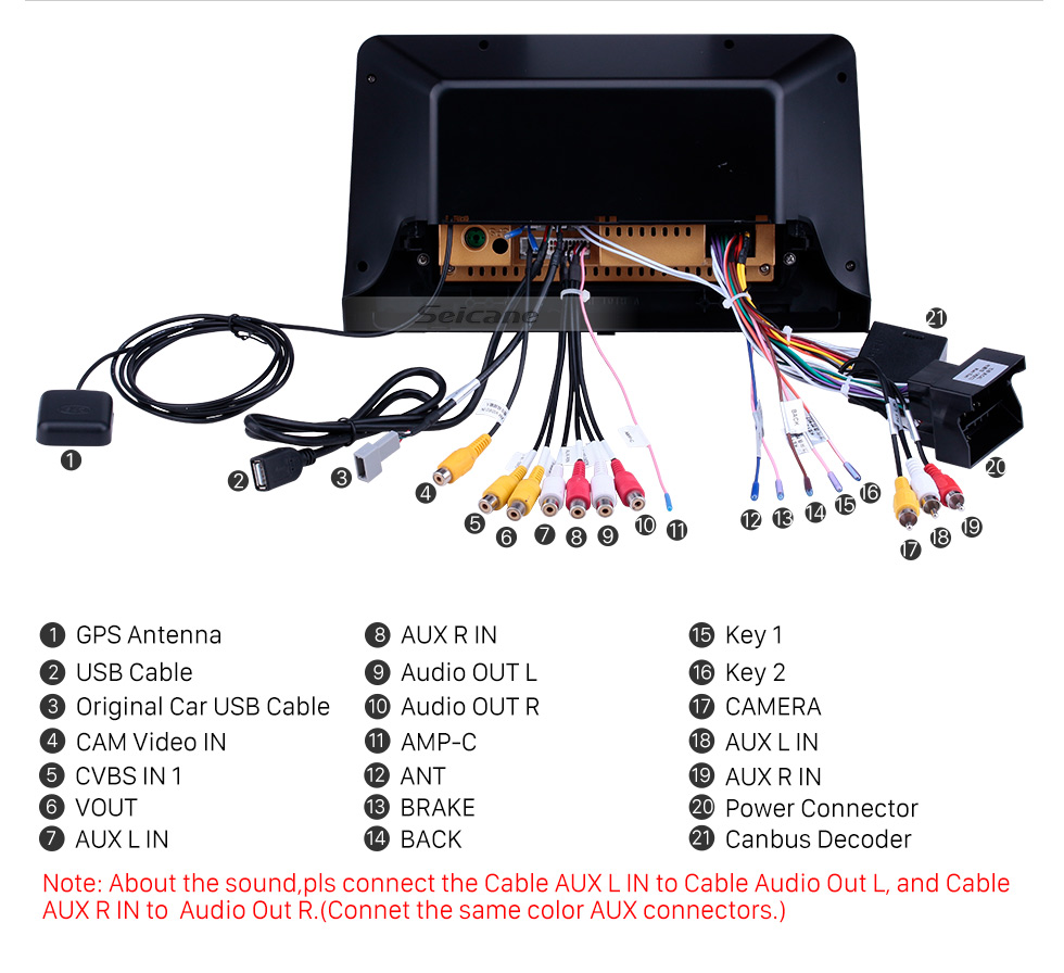 Seicane 10.1 pulgadas Android 10.0 para 2019 Peugeot Rifter Radio Sistema de navegación GPS con pantalla táctil HD USB Bluetooth compatible con DAB + Carplay