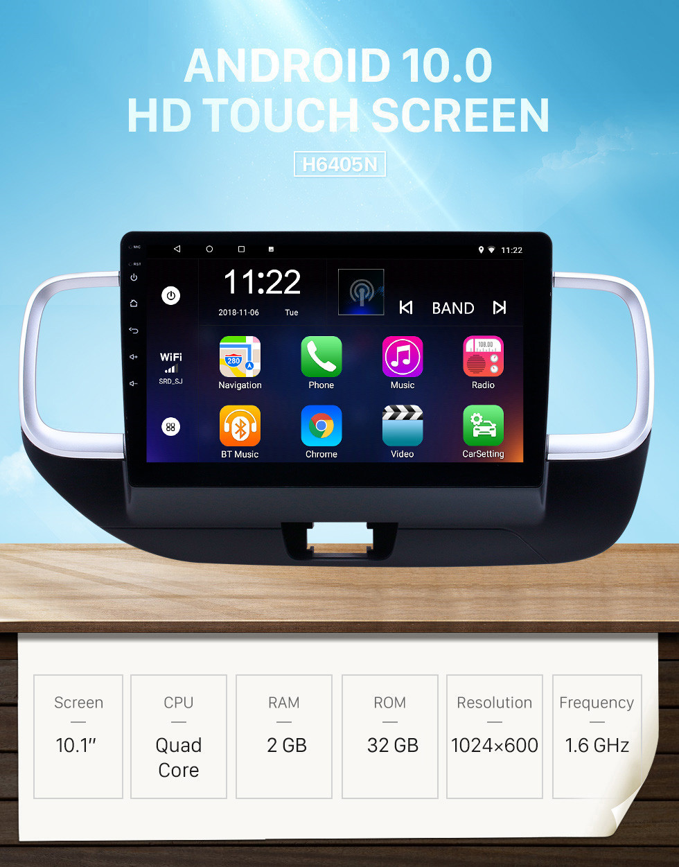 Seicane 10,1-дюймовый Android 10.0 GPS-радио для 2019 Hyundai Venue RHD с поддержкой HD сенсорного экрана Bluetooth Carplay TPMS Seicane 10,1-дюймовый Android 10.0 GPS-радио для 2019 Hyundai Venue RHD с поддержкой HD сенсорного экрана Bluetooth Carplay TPMS