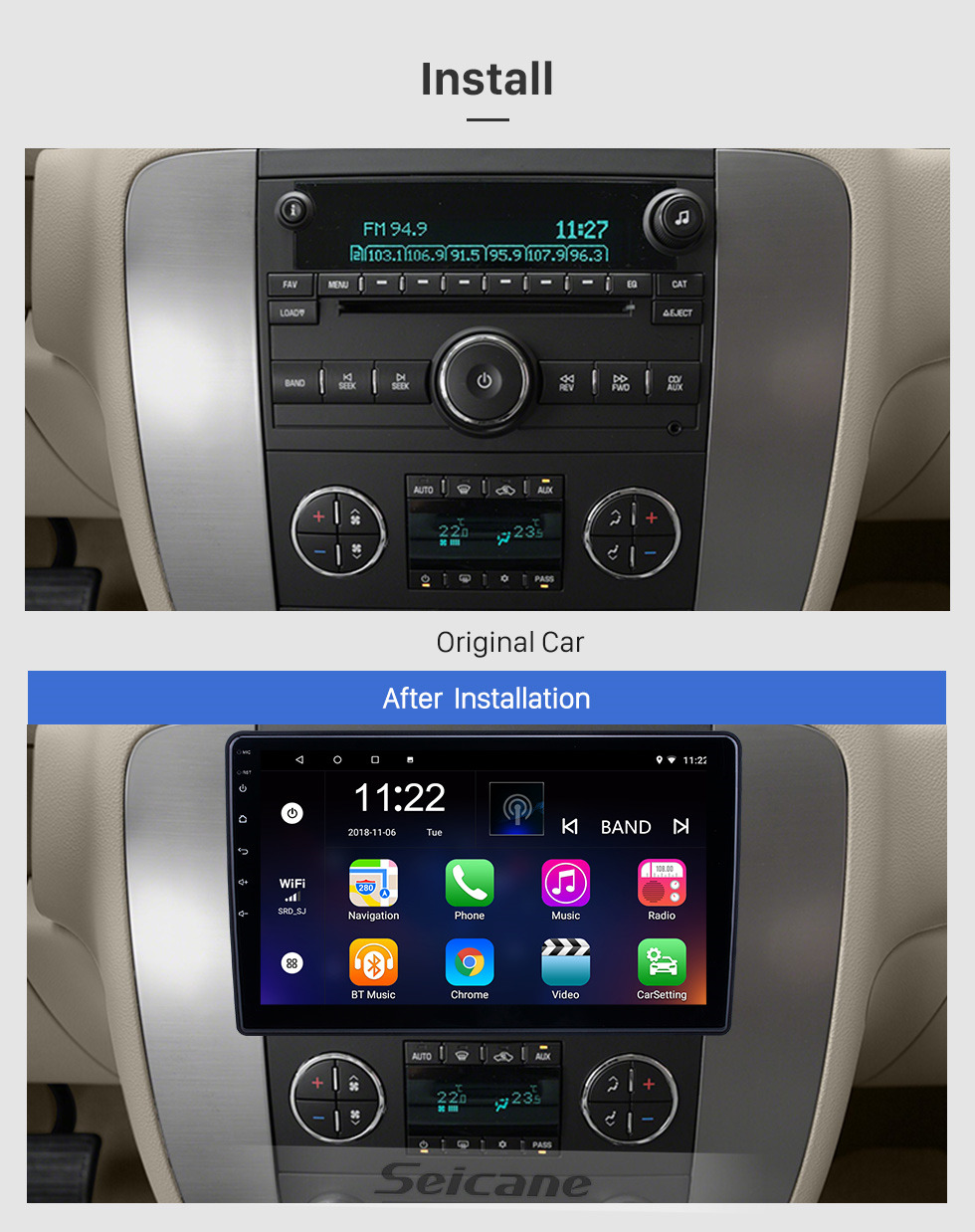 Seicane Radio de navegación GPS Android 10.0 de 10.1 pulgadas para 2007-2012 Chevy Chevrolet / Buick / GMC / Hummer / Pontiac / Saturn / Suzuki con pantalla táctil HD Soporte Bluetooth Carplay TPMS Seicane Radio de navegación GPS Android 10.0 de 10.1 pulgadas para 2007-2012 Chevy Chevrolet / Buick / GMC / Hummer / Pontiac / Saturn / Suzuki con pantalla táctil HD Soporte Bluetooth Carplay TPMS