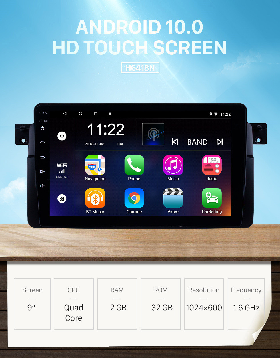 Seicane 9 inch Radio HD touchscreen Android 10.0 for 1998-2006 BMW 3 Series X35 E46 GPS Navigation System with WIFI Bluetooth USB Mirror Link Rearview AUX Seicane 9 inch Radio HD touchscreen Android 10.0 for 1998-2006 BMW 3 Series X35 E46 GPS Navigation System with WIFI Bluetooth USB Mirror Link Rearview AUX