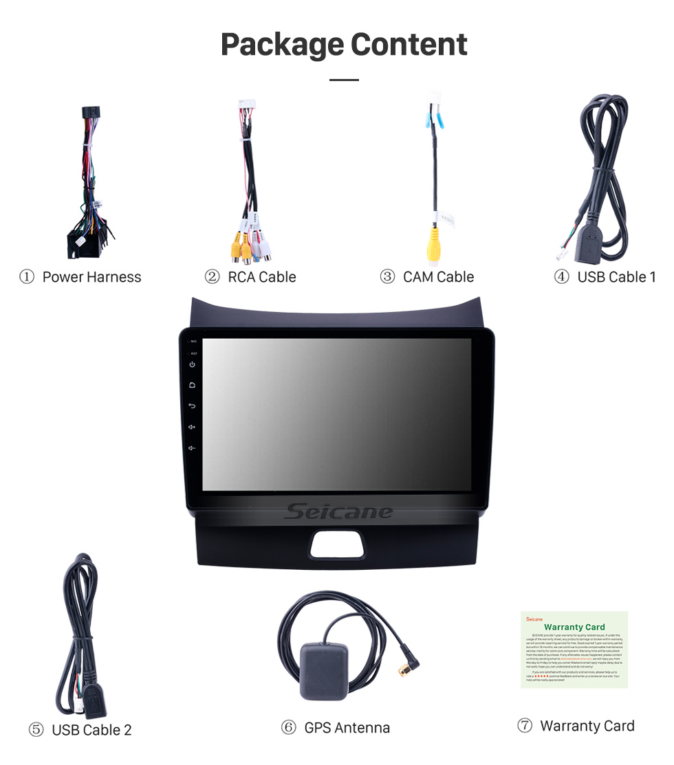 Seicane Android 10.0 HD Écran tactile 9 pouces pour 2004-2008 KIA Sorento Radio Système de navigation GPS avec prise en charge Bluetooth Caméra arrière Carplay