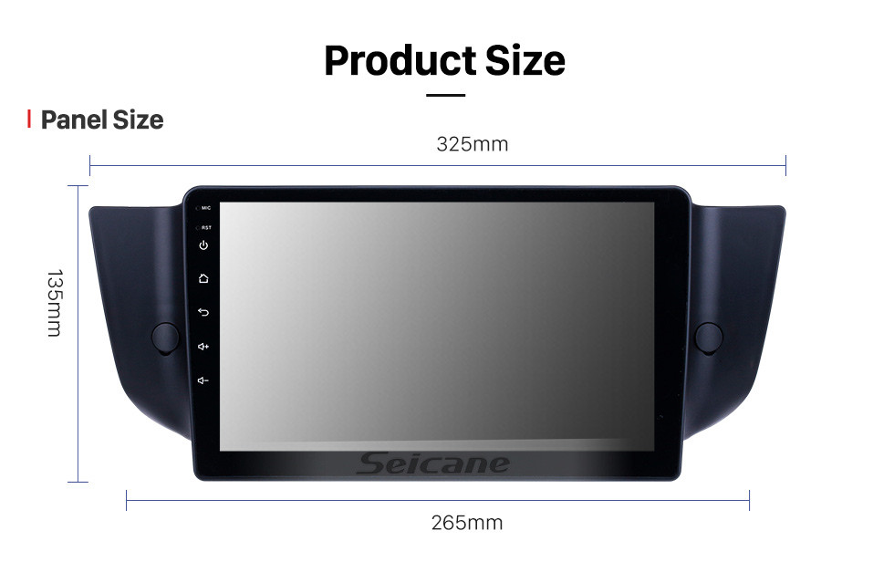 Seicane 9 inch Android 10.0 GPS Navigation Radio for 2010-2015 MG6/2008-2014 Roewe 500 With HD Touchscreen Bluetooth support Carplay Rear camera