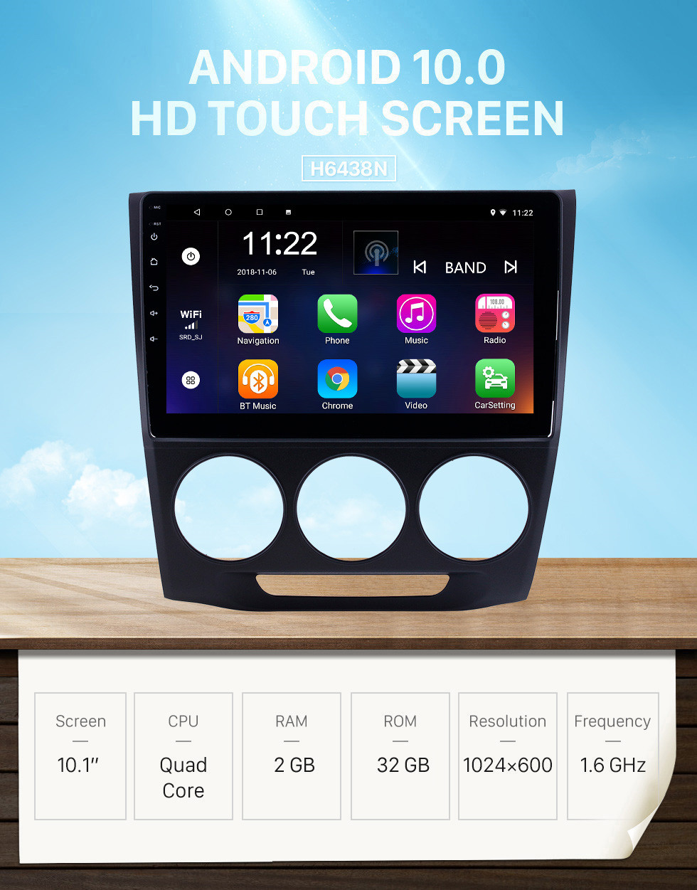 Seicane 10.1 polegadas Android 10.0 Rádio de Navegação GPS para 2013-2019 Honda Crider Manual A / C Com HD Touchscreen Suporte Bluetooth Carplay TPMS Seicane 10.1 polegadas Android 10.0 Rádio de Navegação GPS para 2013-2019 Honda Crider Manual A / C Com HD Touchscreen Suporte Bluetooth Carplay TPMS