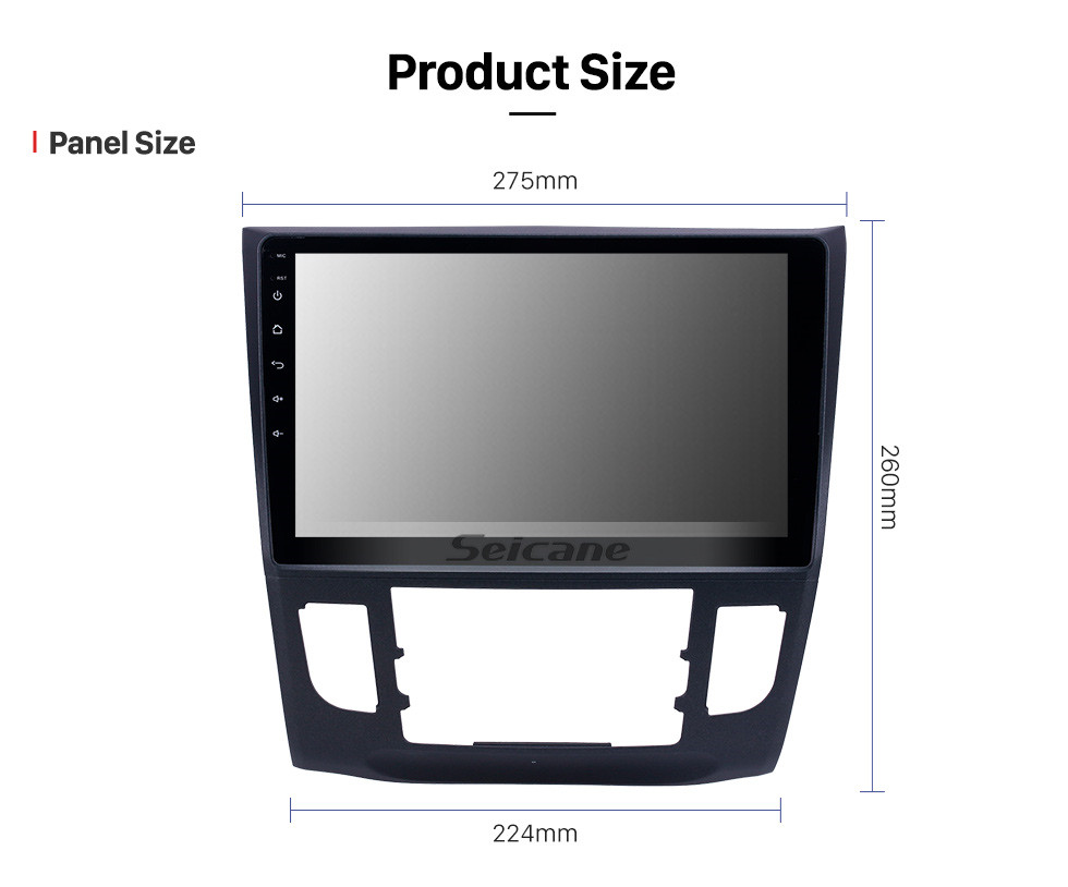 Seicane 10.1 polegadas HD Touchscreen Android 10.0 GPS Navegação Rádio para 2013-2019 Honda Crider Auto A / C Com suporte Bluetooth Carplay DVR