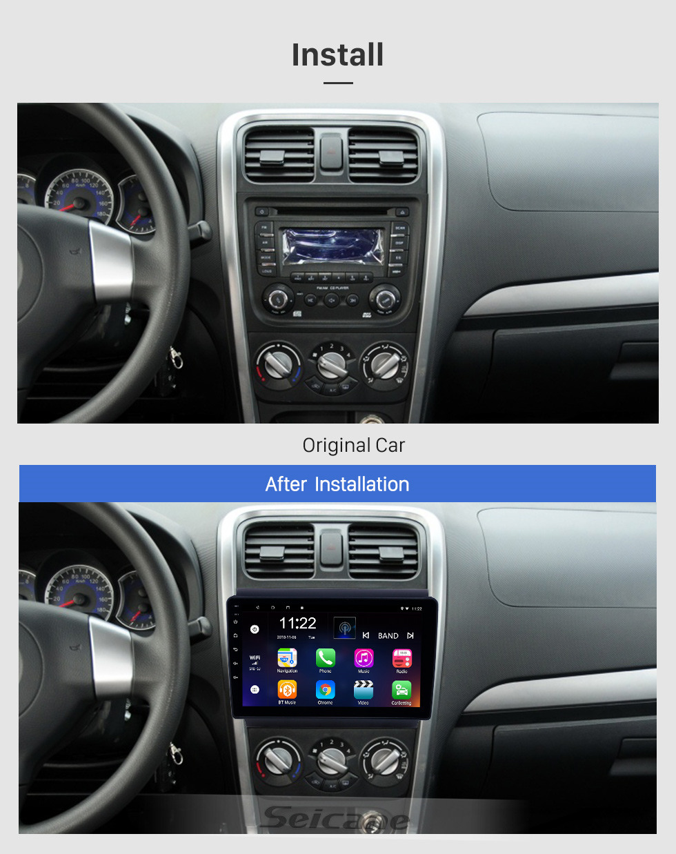 Seicane OEM 9-дюймовый Android 10.0 радио для 2013-2017 Suzuki Wagon R X5 Bluetooth HD с сенсорным экраном GPS-навигация Поддержка Carplay Задняя камера Seicane OEM 9-дюймовый Android 10.0 радио для 2013-2017 Suzuki Wagon R X5 Bluetooth HD с сенсорным экраном GPS-навигация Поддержка Carplay Задняя камера