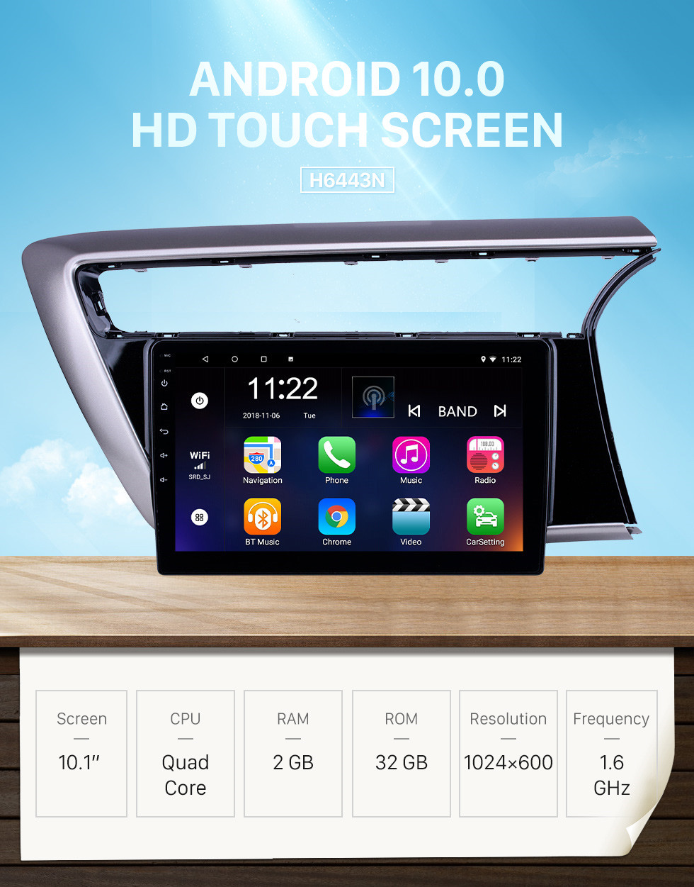 Seicane 10,1 pouces Android 10.0 Radio de navigation GPS pour 2018 Proton Myvi avec HD écran tactile Bluetooth prend en charge Carplay TPMS Digital TV Seicane 10,1 pouces Android 10.0 Radio de navigation GPS pour 2018 Proton Myvi avec HD écran tactile Bluetooth prend en charge Carplay TPMS Digital TV