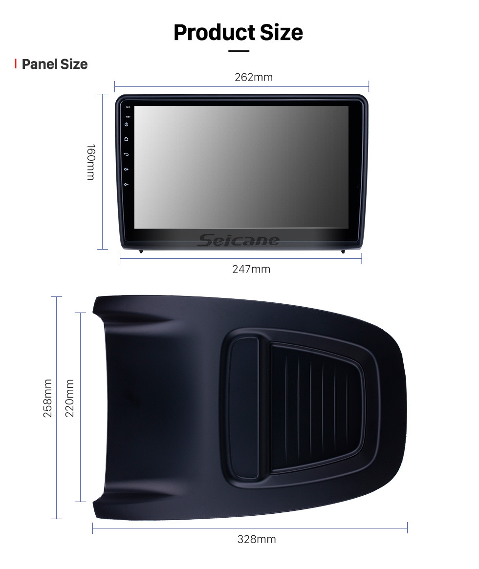 Seicane 10,1-дюймовый GPS-навигатор для Android 10.0 на 2018-2019 Ford Ecosport с сенсорным экраном HD Поддержка Bluetooth Carplay Резервная камера
