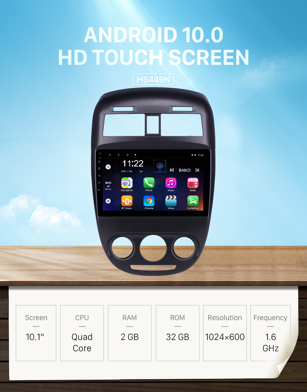 Seicane 10,1 pouces HD Android 10.0 avec écran tactile et radio de navigation GPS pour Buick Excelle 2008-2018 avec le support Bluetooth Carplay DVR Seicane 10,1 pouces HD Android 10.0 avec écran tactile et radio de navigation GPS pour Buick Excelle 2008-2018 avec le support Bluetooth Carplay DVR