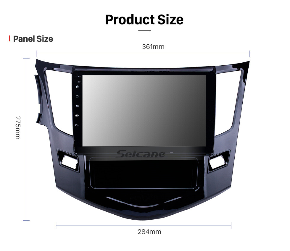 Seicane Radio de navegación GPS con pantalla táctil HD de 9 pulgadas Android 10,0 para 2012-2016 BYD Surui F5 con Bluetooth AUX WIFI compatible con Carplay TPMS DAB +