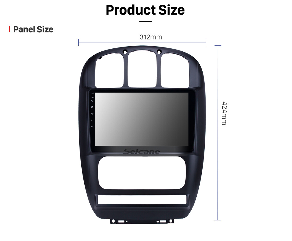 Seicane 10,1 pouces GPS Navigation Radio Android 10.0 pour 2006-2012 Chrysler Pacifica Avec HD tactile Bluetooth prend en charge Carplay caméra de sauvegarde