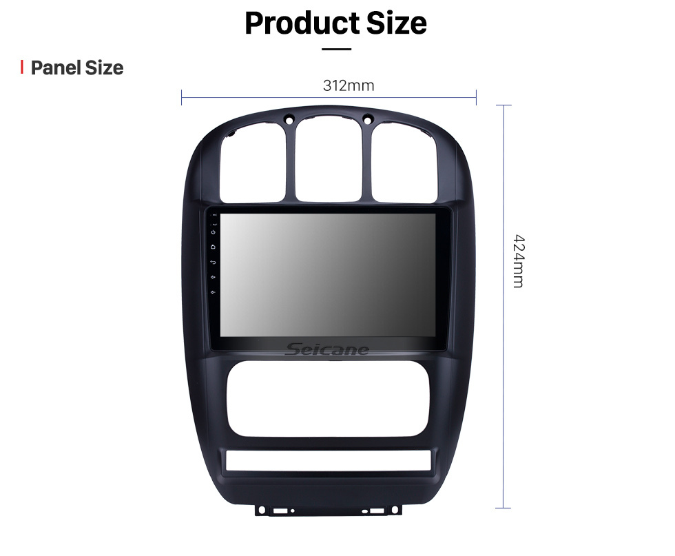 Seicane Radio de navegación GPS de 10.1 pulgadas Android 10.0 para 2006-2012 Chrysler Pacifica con pantalla táctil HD Soporte Bluetooth Carplay Cámara de respaldo