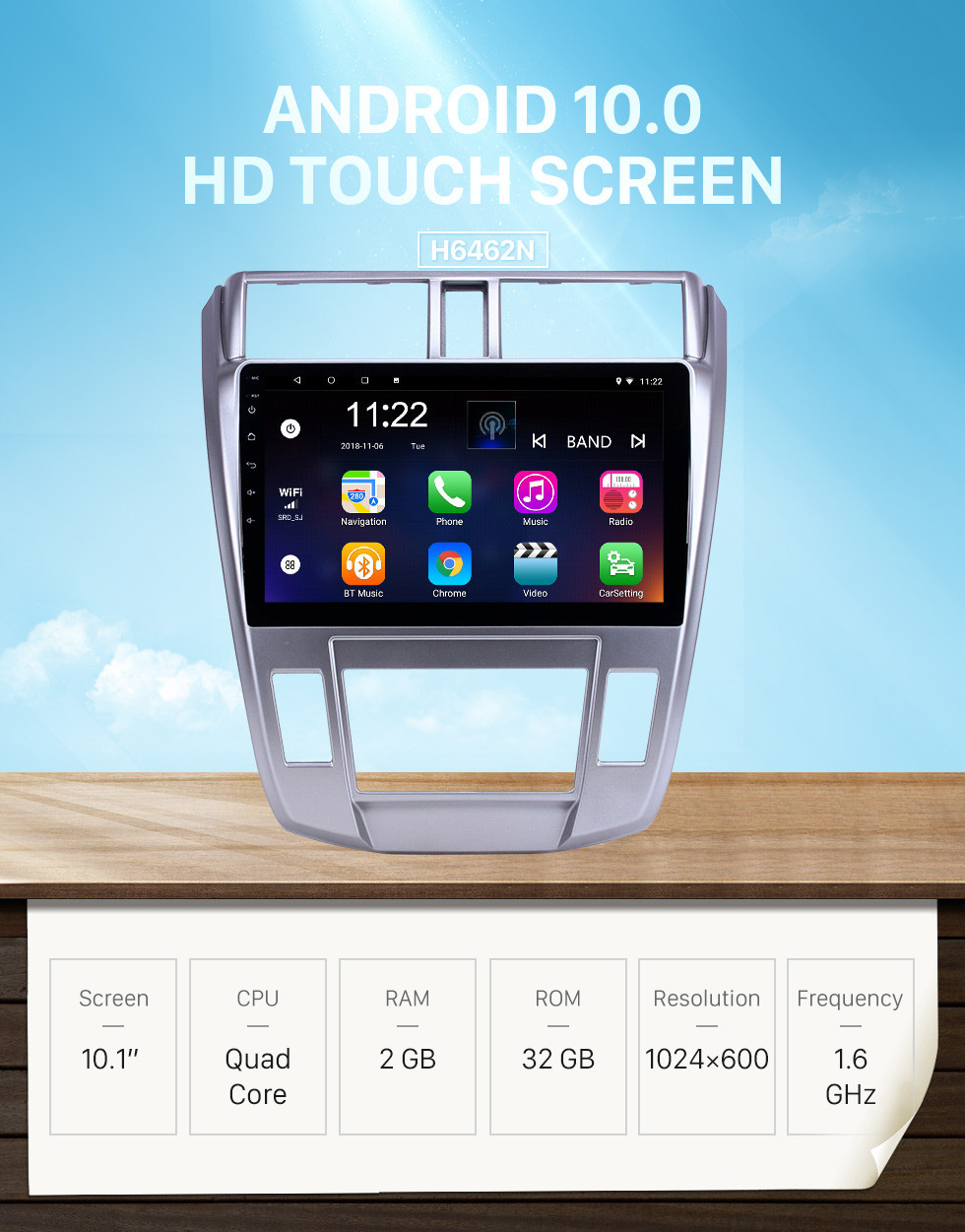 Seicane 10,1-дюймовый GPS-навигация Радио Android 10.0 для 2008-2013 Honda City Auto A / C с HD сенсорным экраном Поддержка Bluetooth Carplay Резервная камера Seicane 10,1-дюймовый GPS-навигация Радио Android 10.0 для 2008-2013 Honda City Auto A / C с HD сенсорным экраном Поддержка Bluetooth Carplay Резервная камера