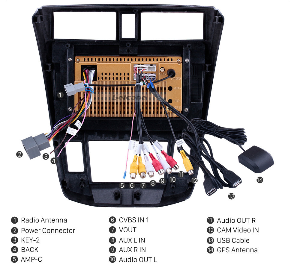 Seicane Radio de navegación GPS de 10.1 pulgadas Android 10.0 para 2008-2013 Honda City Auto A / C con pantalla táctil HD Soporte Bluetooth Carplay Cámara de respaldo