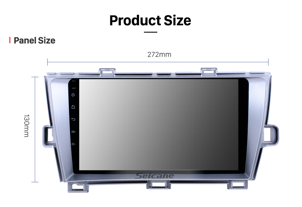 Seicane 9 pouces GPS Navigation Radio Android 10.0 pour 2009-2013 Toyota Prius RHD Avec HD écran tactile Bluetooth prend en charge Carplay Digital TV