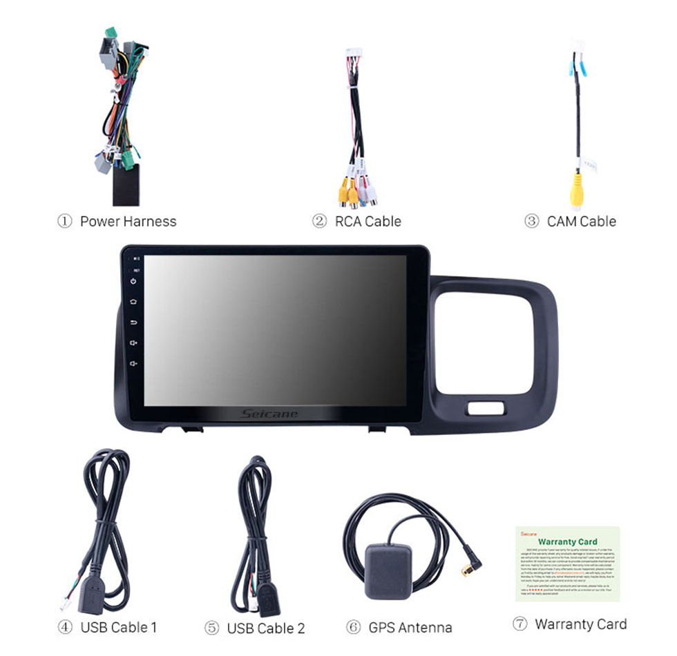 Seicane HD сенсорный экран 9-дюймовый Android 10.0 GPS-навигатор для Volvo S60 с поддержкой Bluetooth AUX WIFI Carplay TPMS DAB + OBD2 Seicane HD сенсорный экран 9-дюймовый Android 10.0 GPS-навигатор для Volvo S60 с поддержкой Bluetooth AUX WIFI Carplay TPMS DAB + OBD2