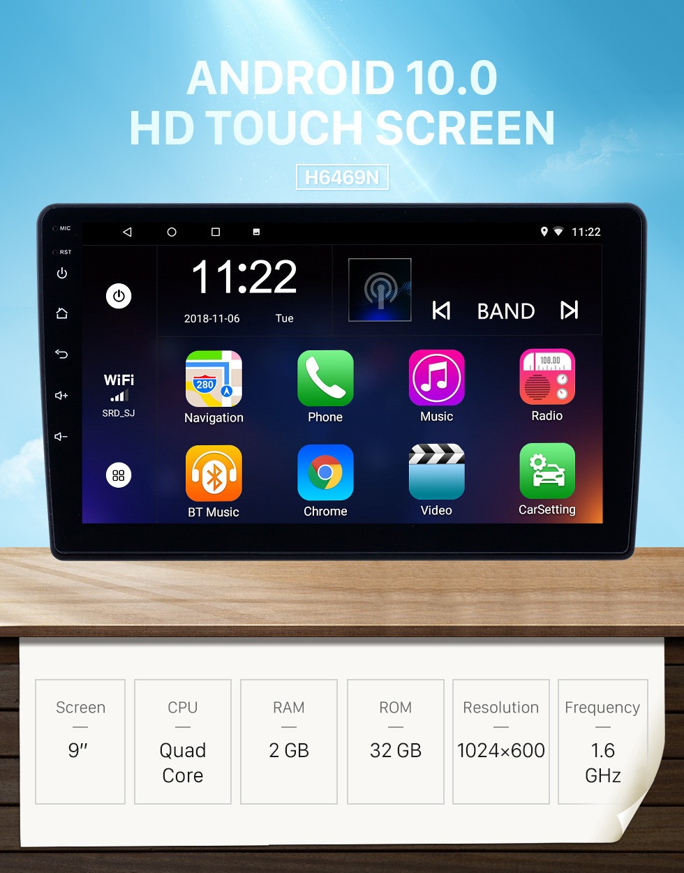 Seicane 9-дюймовый GPS-навигация Радио Android 10.0 для 2011-2017 Lada Granta с HD сенсорным экраном Поддержка Bluetooth Carplay Резервная камера Seicane 9-дюймовый GPS-навигация Радио Android 10.0 для 2011-2017 Lada Granta с HD сенсорным экраном Поддержка Bluetooth Carplay Резервная камера