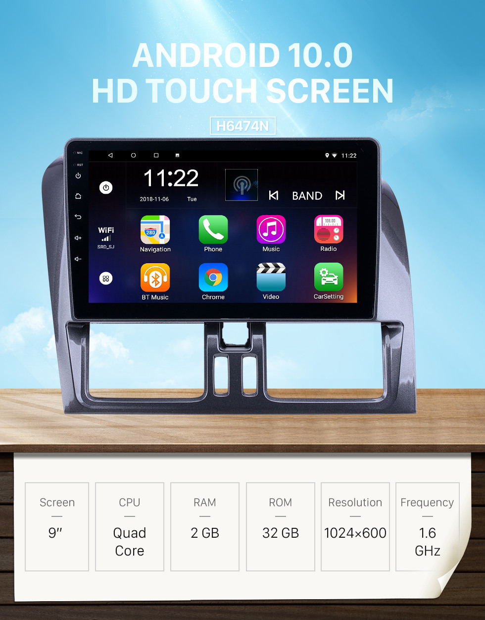 Seicane HD Touchscreen 9 inch for 2008 2009 2010-2016 Volvo XC60 Radio Android 10.0 GPS Navigation with Bluetooth support Carplay Rear camera Seicane HD Touchscreen 9 inch for 2008 2009 2010-2016 Volvo XC60 Radio Android 10.0 GPS Navigation with Bluetooth support Carplay Rear camera