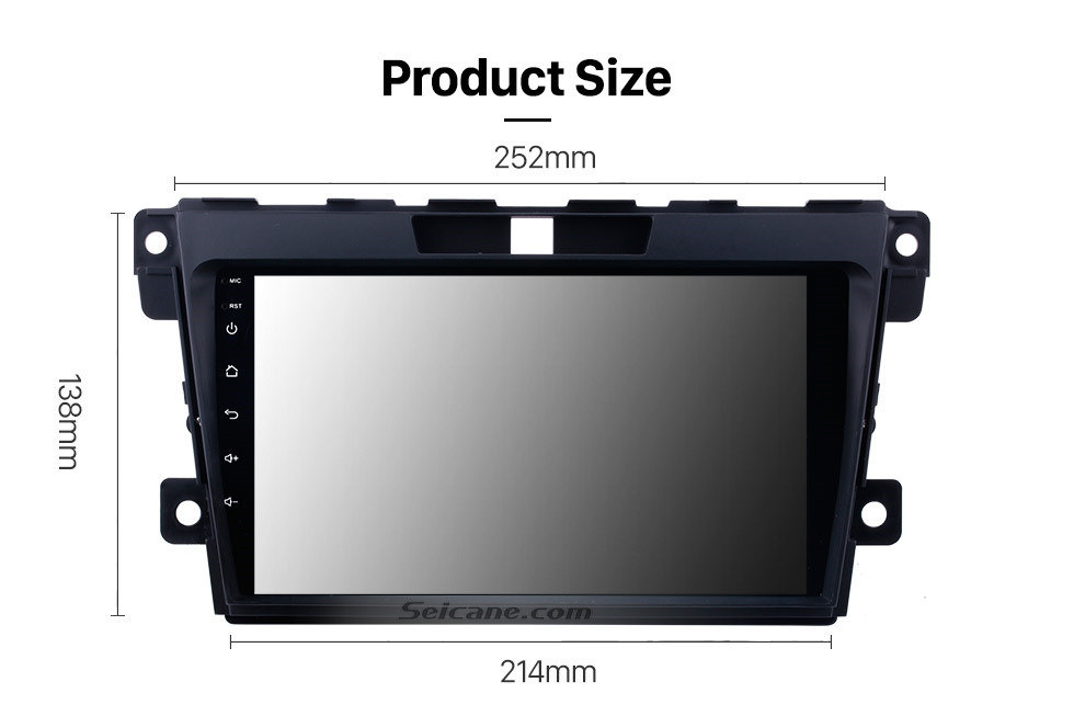Seicane 9 inch Android 10.0 2 Din Radio 2007-2014 MAZDA CX-7 GPS Navigation Bluetooth with USB SD 1080P Video Audio system Aux