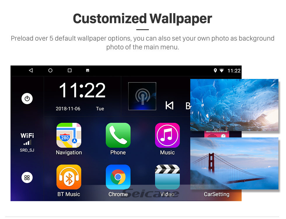Seicane 10.1 pulgadas Android 10.0 para 2012 2013 Great Wall M4 Radio Bluetooth HD Pantalla táctil GPS Soporte de navegación Carplay TV digital