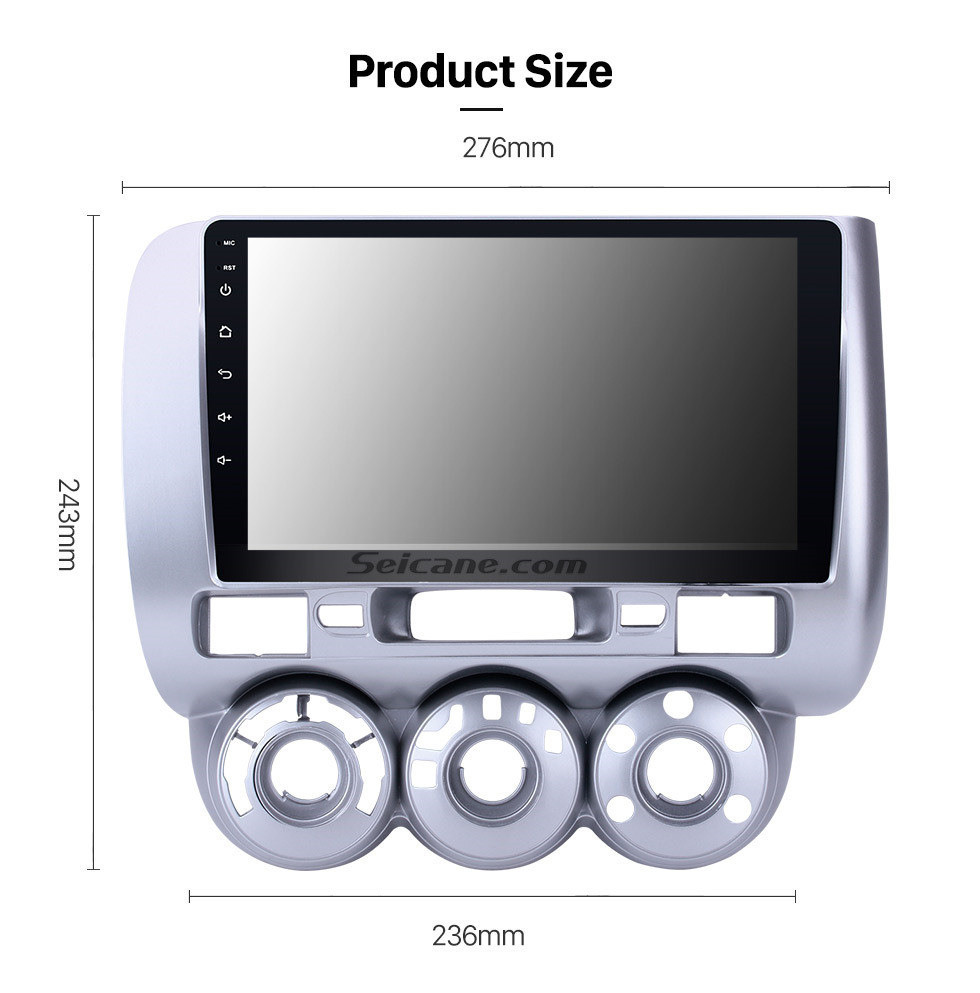 Seicane Android 13.0 Radio de navegación GPS con pantalla táctil de 9 pulgadas para 2004-2007 HONDA Jazz FIT Manual AC LHD 2006 2007 CITY 2011-2019 EVERUS S1 con soporte Bluetooth WIFI Mirror Link