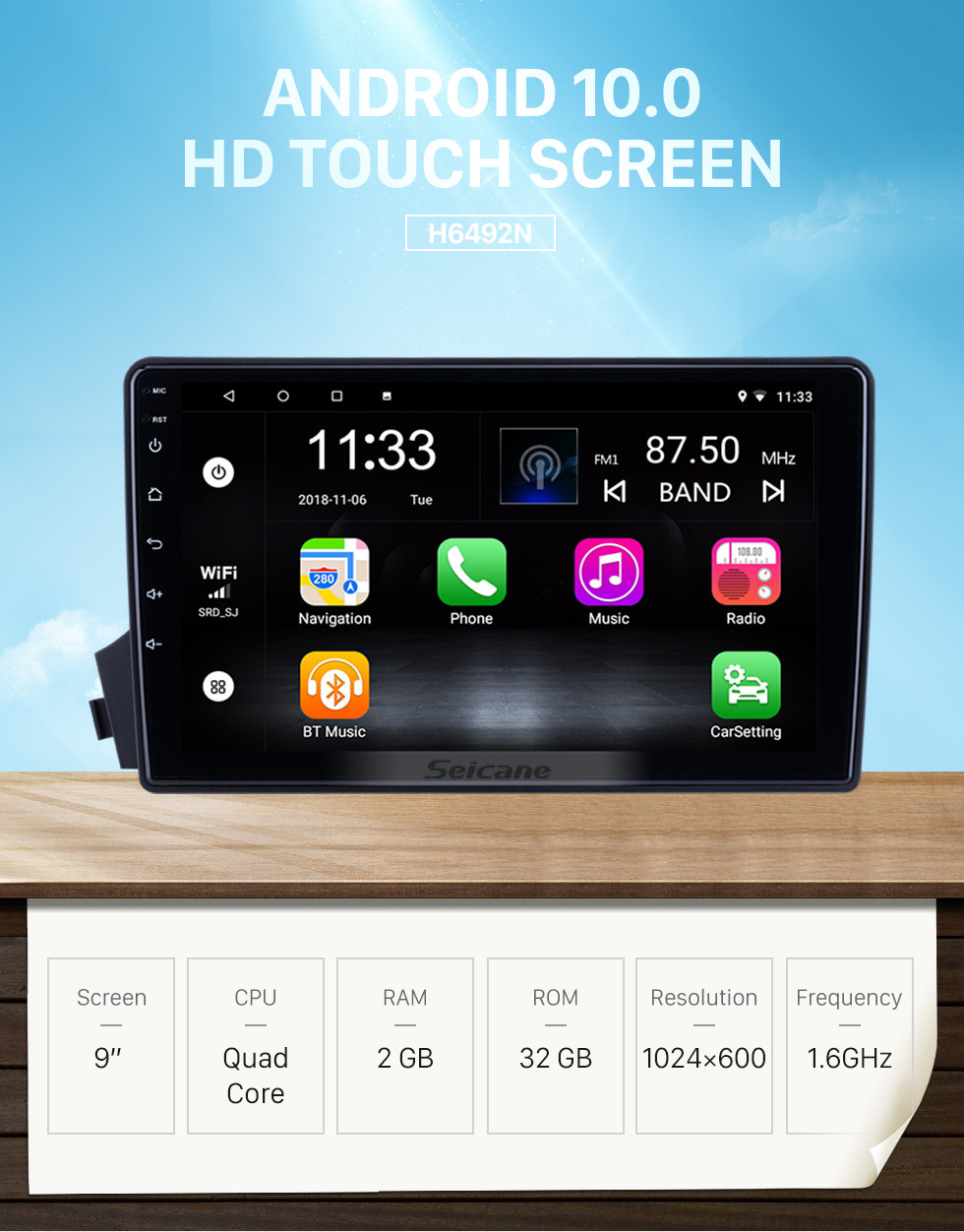 Seicane Écran tactile HD 9 pouces pour 2005 2006 2007-2011 SsangYong Actyon / Kyron Radio Android 10.0 Navigation GPS avec prise en charge Bluetooth Carplay DAB + Seicane Écran tactile HD 9 pouces pour 2005 2006 2007-2011 SsangYong Actyon / Kyron Radio Android 10.0 Navigation GPS avec prise en charge Bluetooth Carplay DAB +