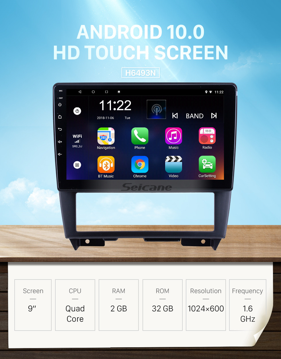 Seicane For 1994 1995 1996 1997 Nissan Cefiro(A32)Radio 9 inch Android 10.0 HD Touchscreen GPS Navigation with Bluetooth support Carplay SWC Seicane For 1994 1995 1996 1997 Nissan Cefiro(A32)Radio 9 inch Android 10.0 HD Touchscreen GPS Navigation with Bluetooth support Carplay SWC