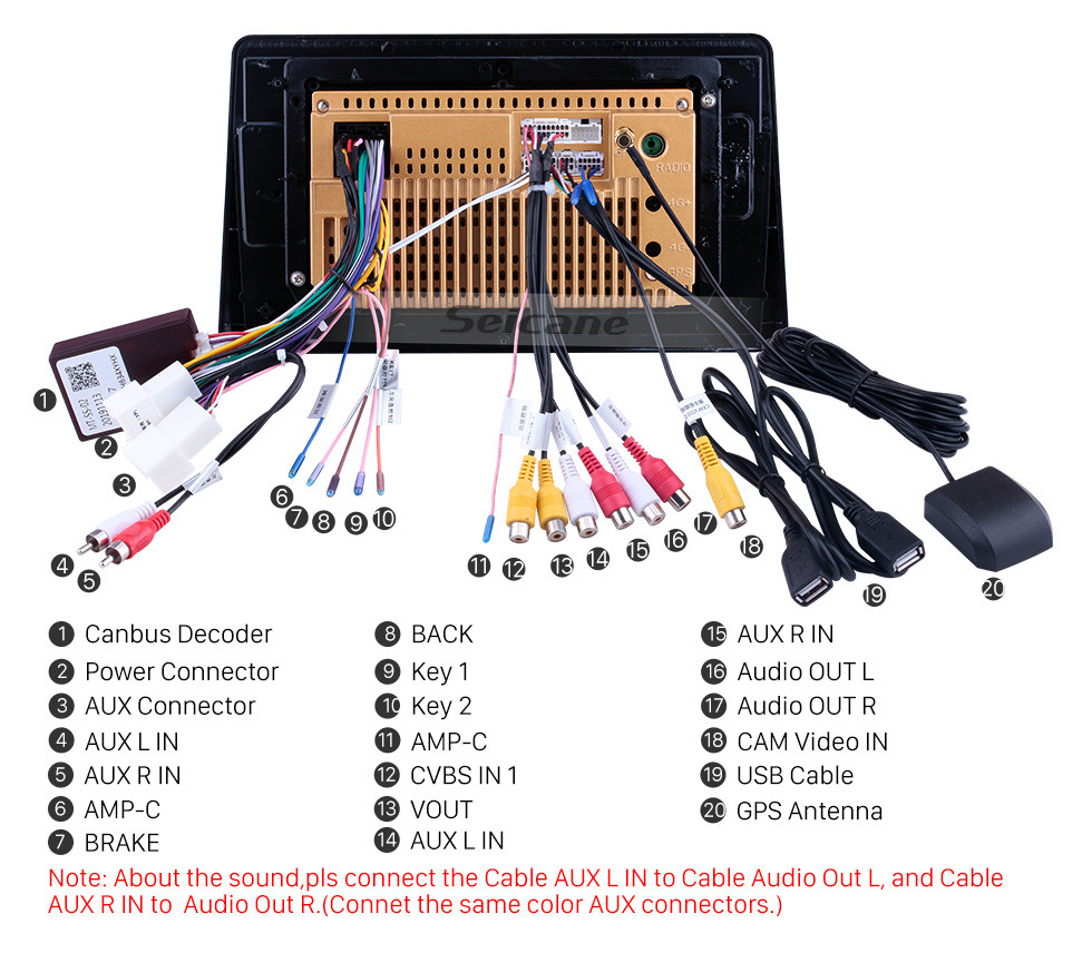 Seicane 10.1 pulgadas Android 10.0 para 2018 Mitsubishi Eclipse Cross Radio Sistema de navegación GPS con pantalla táctil HD Soporte Bluetooth Carplay DVR