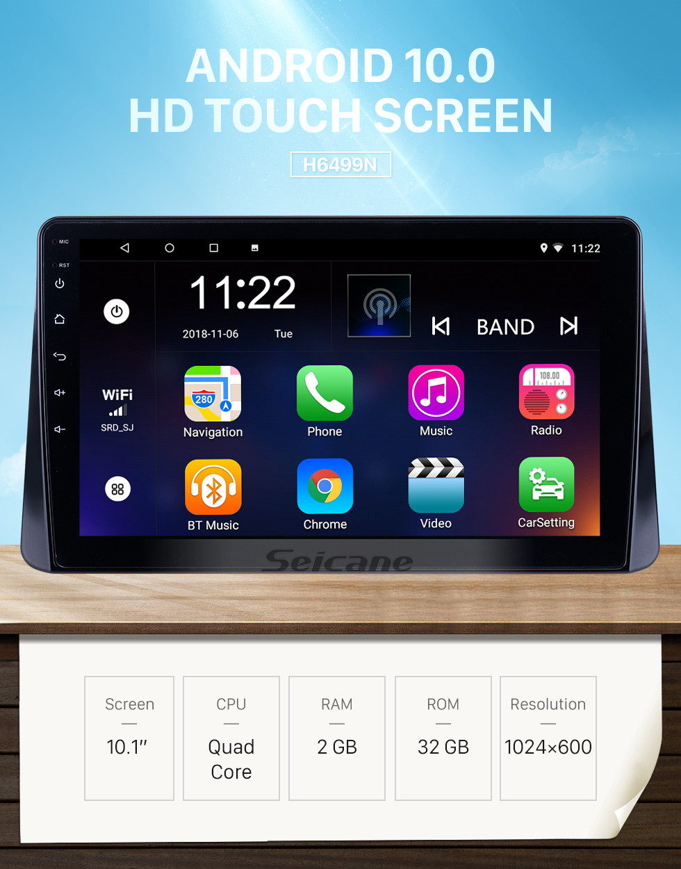 10.1 inch Android 10.0 for 2018 Mitsubishi Eclipse Cross Radio GPS