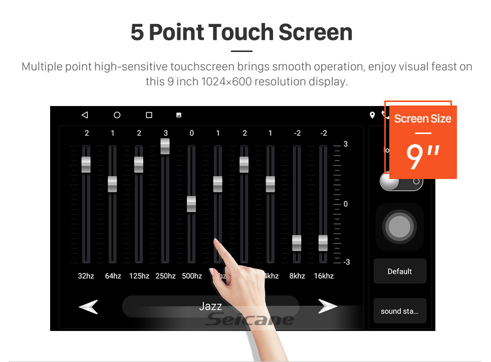 Seicane HD Touchscreen 9 inch for 2009 2010 2011 2012 2013 Geely Ziyoujian Radio Android 10.0 GPS Navigation with Bluetooth support Carplay