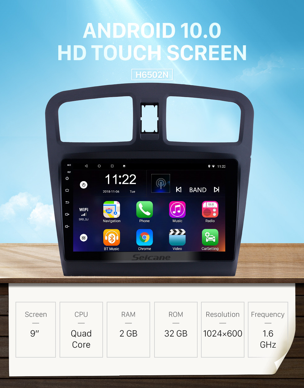 Seicane Для 2014 Fengon 330 Радио 9-дюймовый Android 10.0 HD с сенсорным экраном GPS-навигация с поддержкой Bluetooth Carplay SWC TPMS Seicane Для 2014 Fengon 330 Радио 9-дюймовый Android 10.0 HD с сенсорным экраном GPS-навигация с поддержкой Bluetooth Carplay SWC TPMS