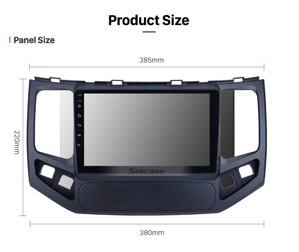 Seicane Pantalla táctil HD de 9 pulgadas para 2009 2010 Geely King Kong Radio Android 10.0 Sistema de navegación GPS con soporte Bluetooth Carplay DAB +