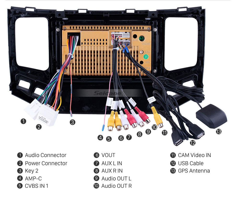 Seicane Pantalla táctil HD de 9 pulgadas para 2009 2010 Geely King Kong Radio Android 10.0 Sistema de navegación GPS con soporte Bluetooth Carplay DAB +