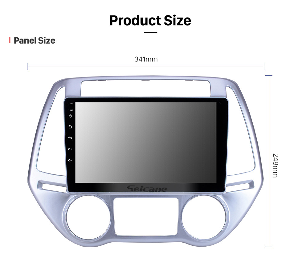 Seicane Para 2012 2013 2014 Hyundai i20 Auto A / C Radio 9 pulgadas Android 10.0 HD Pantalla táctil Sistema de navegación GPS con soporte Bluetooth Carplay SWC