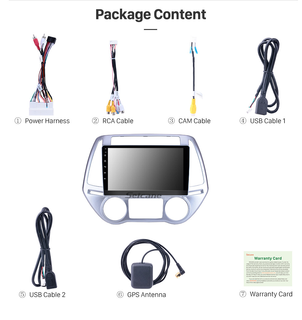 Seicane For 2012 2013 2014 Hyundai i20 Auto A/C Radio 9 inch Android 10.0 HD Touchscreen GPS Navigation System with Bluetooth support Carplay SWC Seicane For 2012 2013 2014 Hyundai i20 Auto A/C Radio 9 inch Android 10.0 HD Touchscreen GPS Navigation System with Bluetooth support Carplay SWC