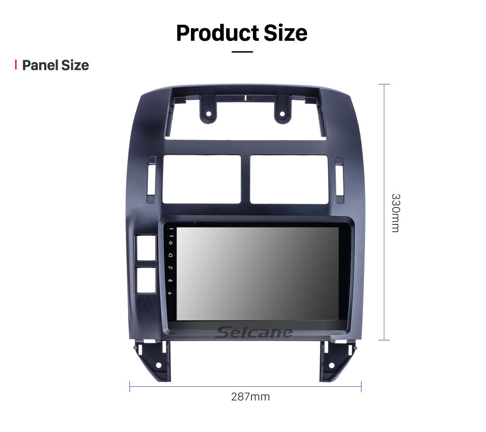 Seicane OEM 9 pulgadas Android 10.0 para 2004 2005 2006-2011 VW Volkswagen Polo Radio Bluetooth HD Pantalla táctil Sistema de navegación GPS compatible con Carplay